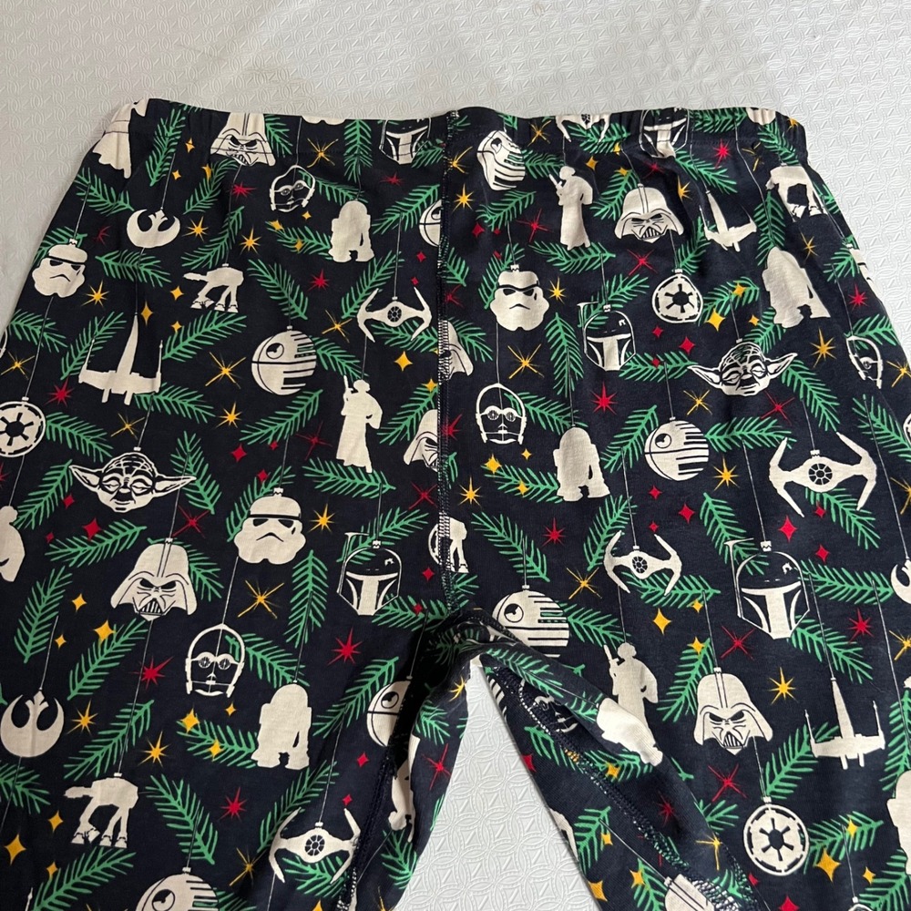 Hanna Andersson Star Wars Christmas Pajama Pants Mens XXL Organic Cotton Jogger - Picture 7 of 7